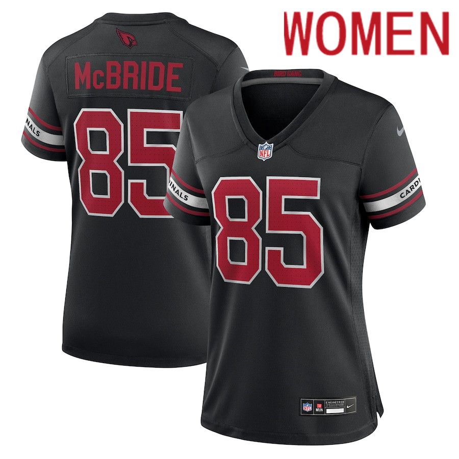Women Arizona Cardinals #85 Trey McBride Nike Black Alternate Game NFL Jersey->women nfl jersey->Women Jersey